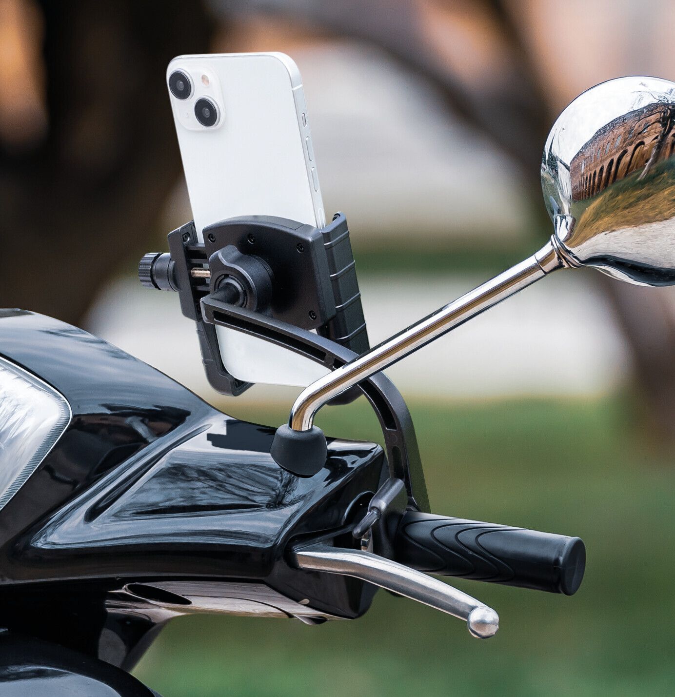 Smart Handle Grip, porta telefono con fissaggio alla manopola sinistra dello scooter - Image 3