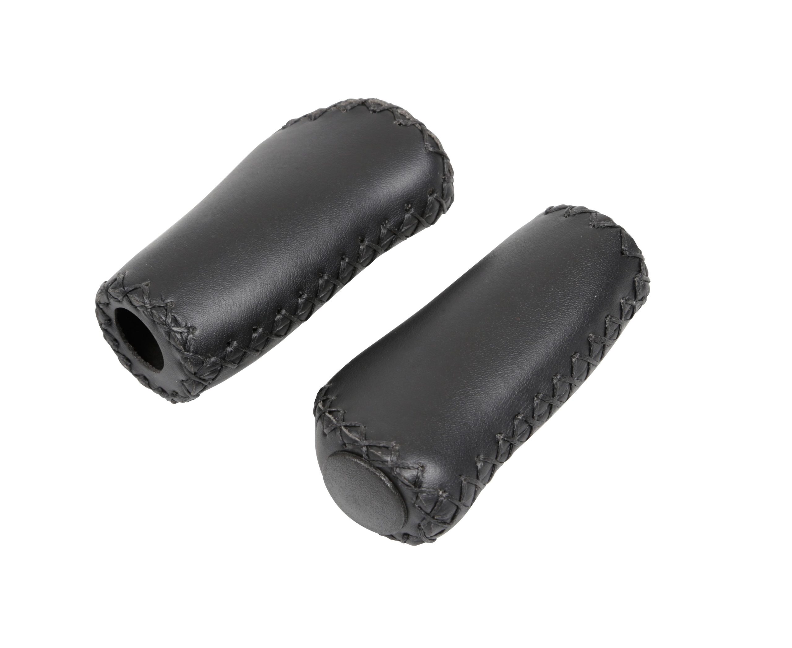 Coppia manopole Vintage - Nero - 92+92 mm