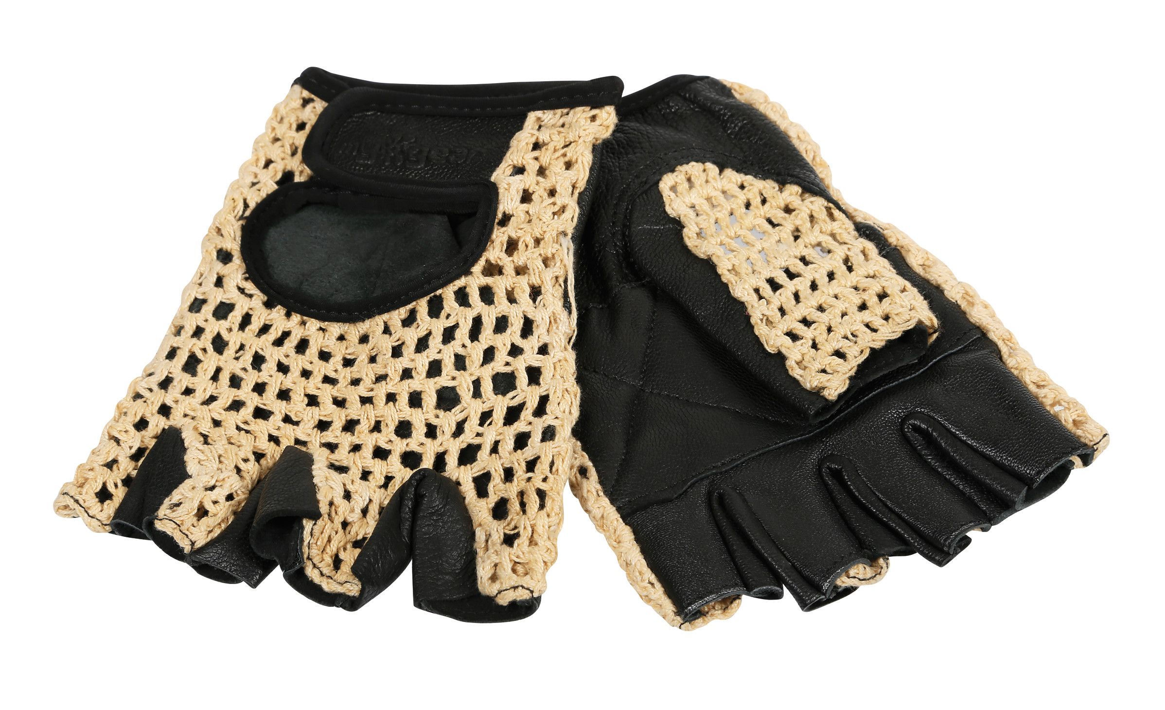 Sport, guanti in pelle e cotone - L - Nero