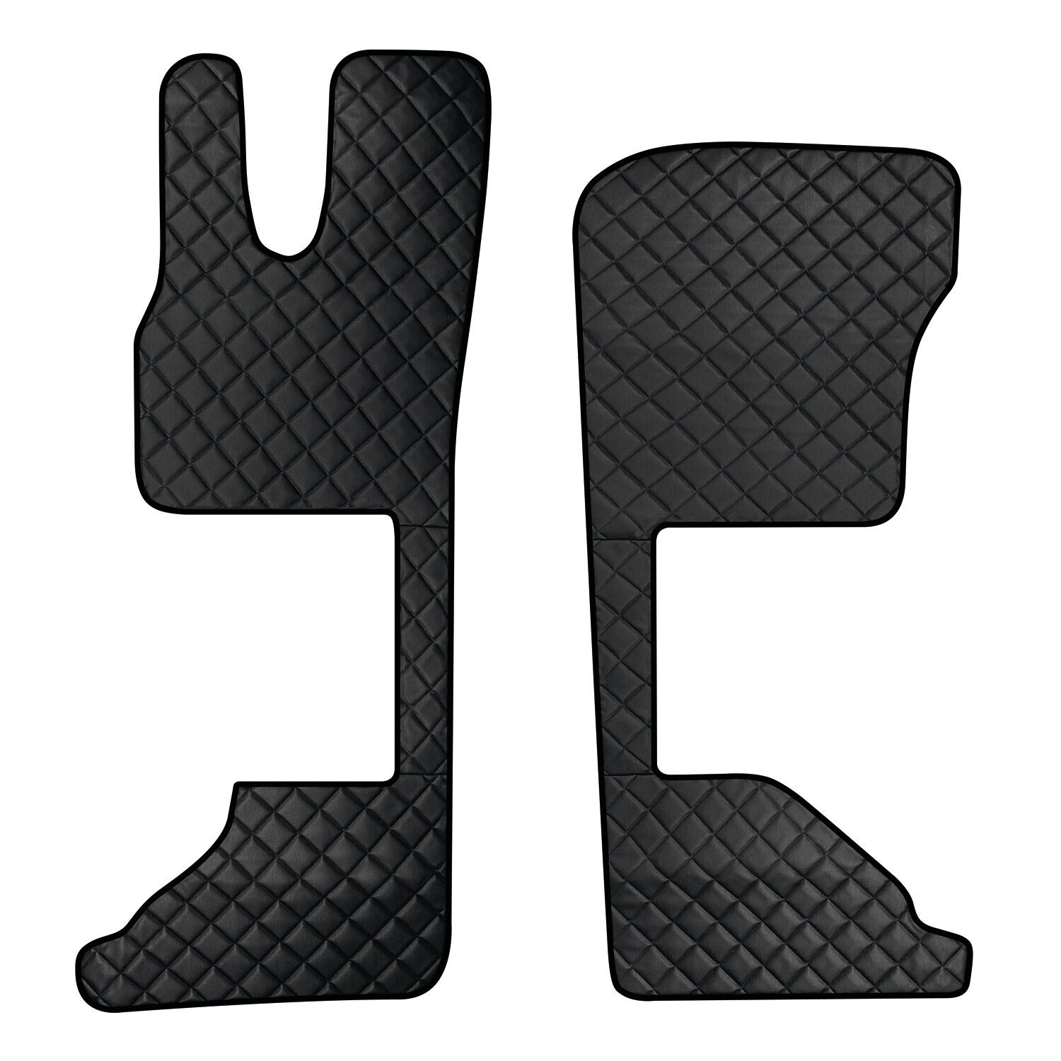 Coppia tappeti in Skeentex - Nero - compatibile per Daf XG (06/21>) sedile pass. pneumatico - Daf XG+ (06/21>) sedile pass. pneumatico