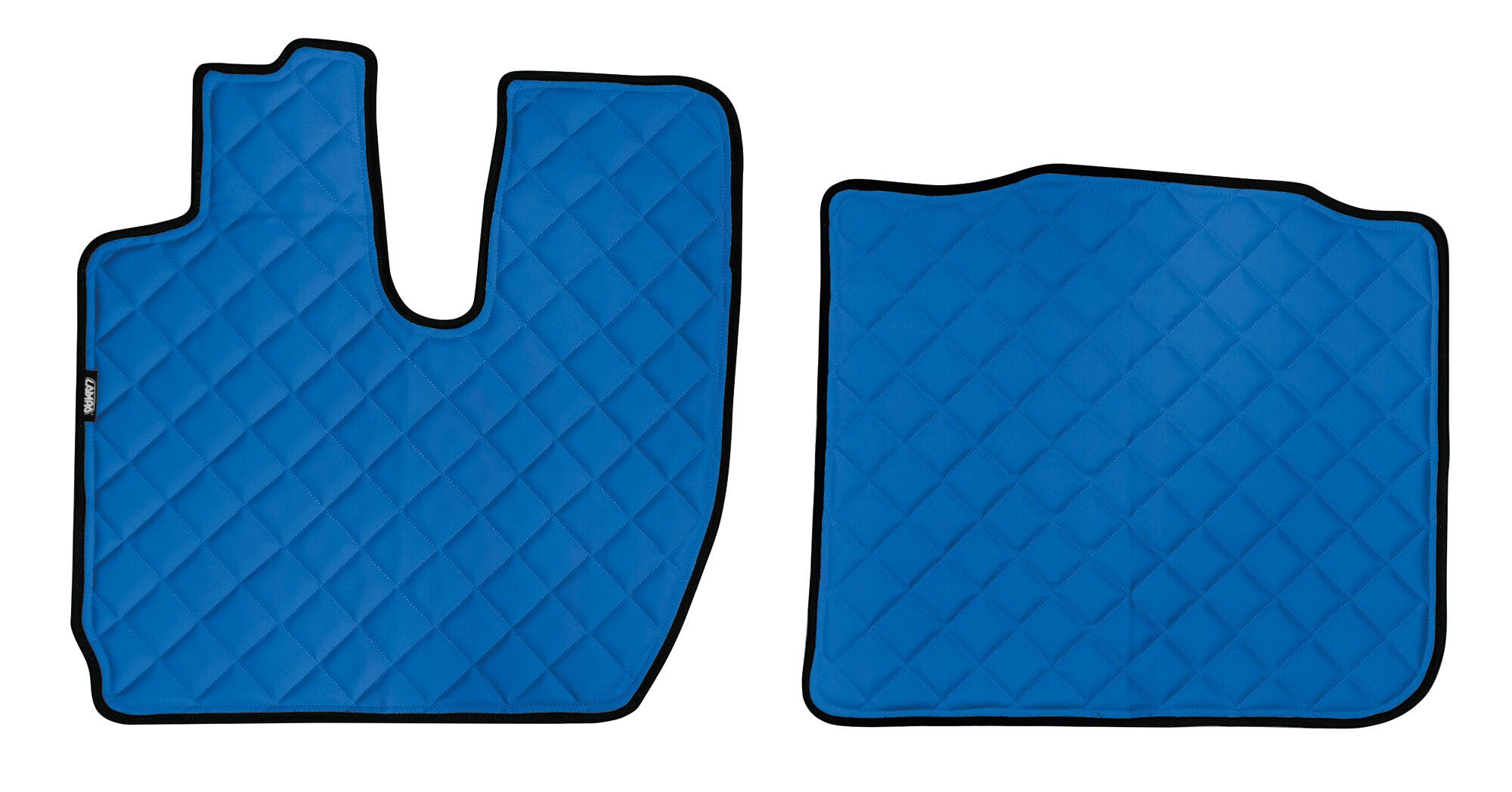 Coppia tappeti in Skeentex - Blu - compatibile per Iveco S-Way (10/19>05/24)