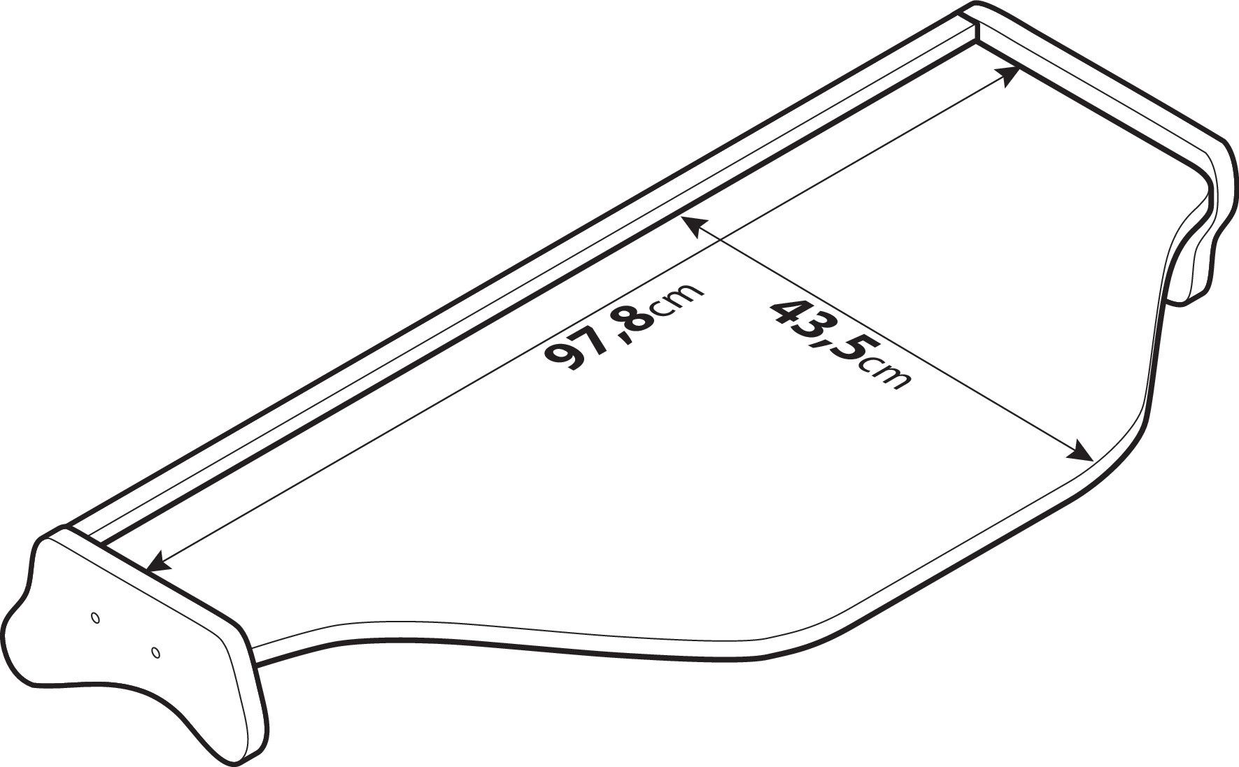 Tavolino per cruscotto - Centrale - compatibile per Daf XF 105 (02/04>12/14) - Image 5