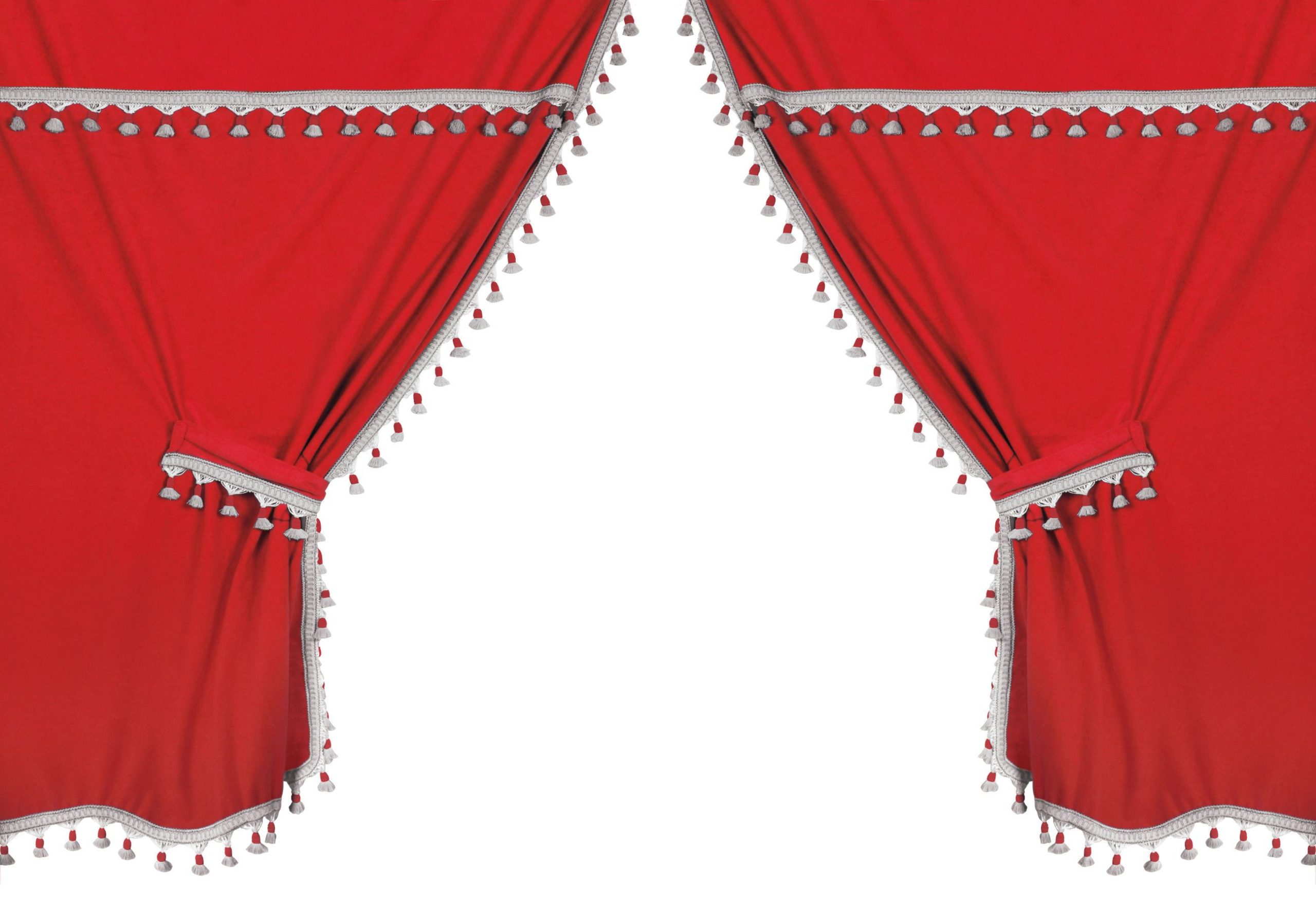 Premiere smart cabin, set tende microfibra per camion - Rosso