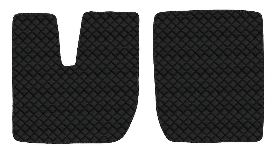 Coppia tappeti in Skeentex - Nero - compatibile per Iveco Stralis (08/02>12/12) - Iveco Stralis (07/12>12/19) - Iveco Stralis Hi-Way (07/12>08/16) - Iveco Stralis XP (09/16>12/19)