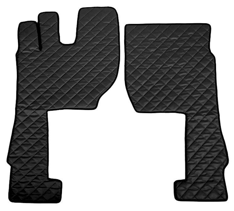 Coppia tappeti in Skeentex - Nero - compatibile per Volvo FH Serie 4 (09/12>05/21) - Volvo FH Serie 5 (06/21>) - Volvo FH Aero (01/24>) automatico