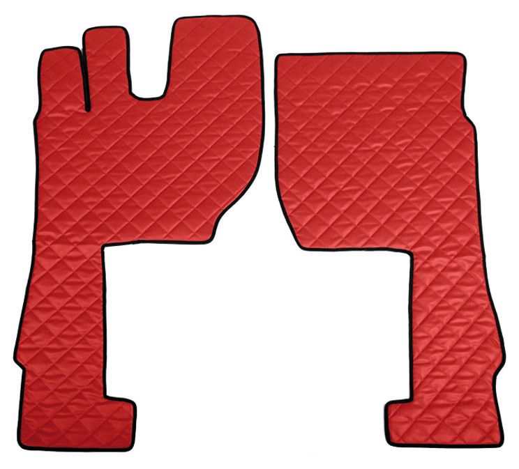 Coppia tappeti in Skeentex - Rosso - compatibile per Volvo FH Serie 4 (09/12>05/21) - Volvo FH Serie 5 (06/21>) - Volvo FH Aero (01/24>) automatico