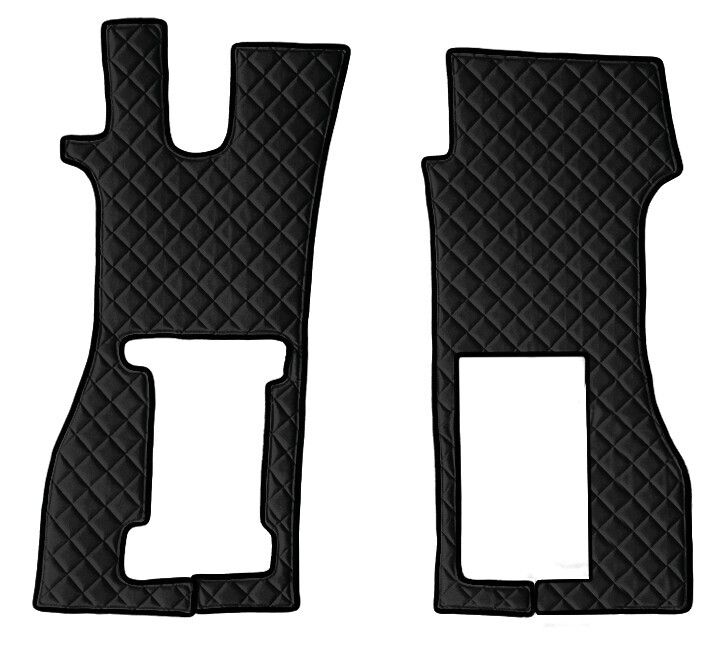 Coppia tappeti in Skeentex - Nero - compatibile per Scania R Serie 7 - New Generation (11/16>02/25) sedile pass. pneumatico