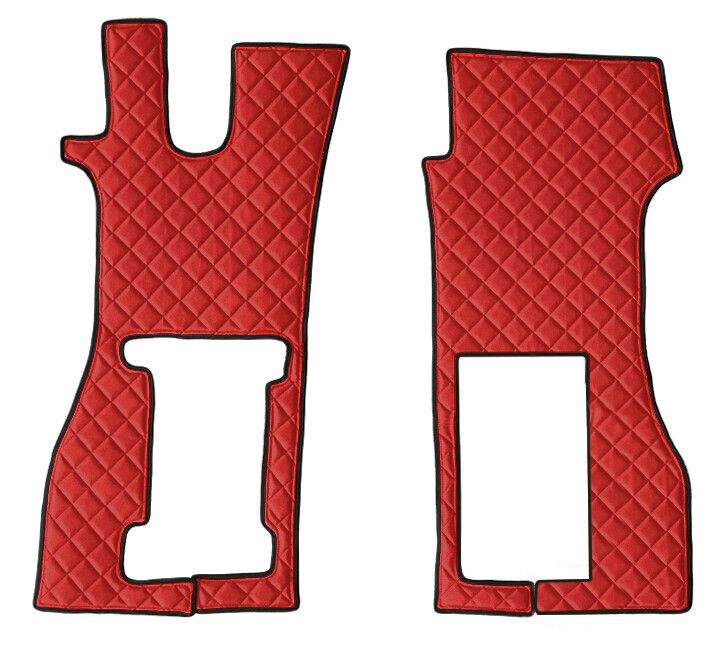 Coppia tappeti in Skeentex - Rosso - compatibile per Scania R Serie 7 - New Generation (11/16>02/25) sedile pass. pneumatico