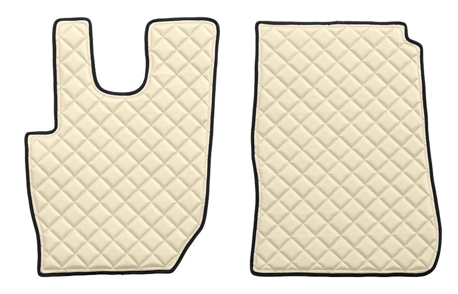 Coppia tappeti in Skeentex - Panna - compatibile per Daf CF (07/13>)