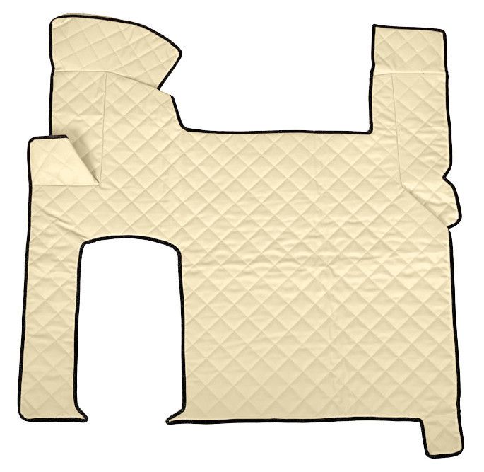Tappeto centrale in Skeentex - Panna - compatibile per Man TGX (09/07>12/16) automatico, 2 cassetti