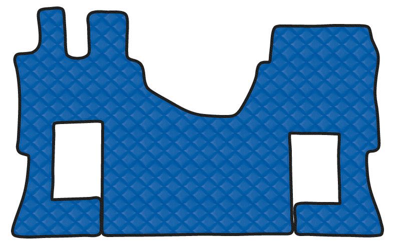 Tappeto unico in Skeentex - Blu - compatibile per Mercedes Actros MP4 (09/11>09/19) cabina larga, no tunnel, sedile pass. pneumatico - Mercedes Actros MP5 (10/19>) cabina larga, no tunnel, sedile pas