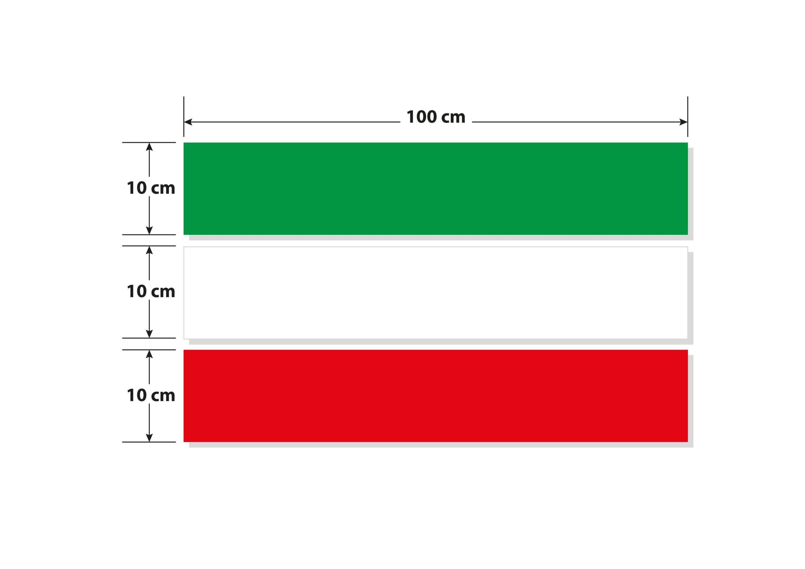 Sticky Maxi-Flag, fascia autoadesiva tricolore Italia - 100x10 cm - Image 3