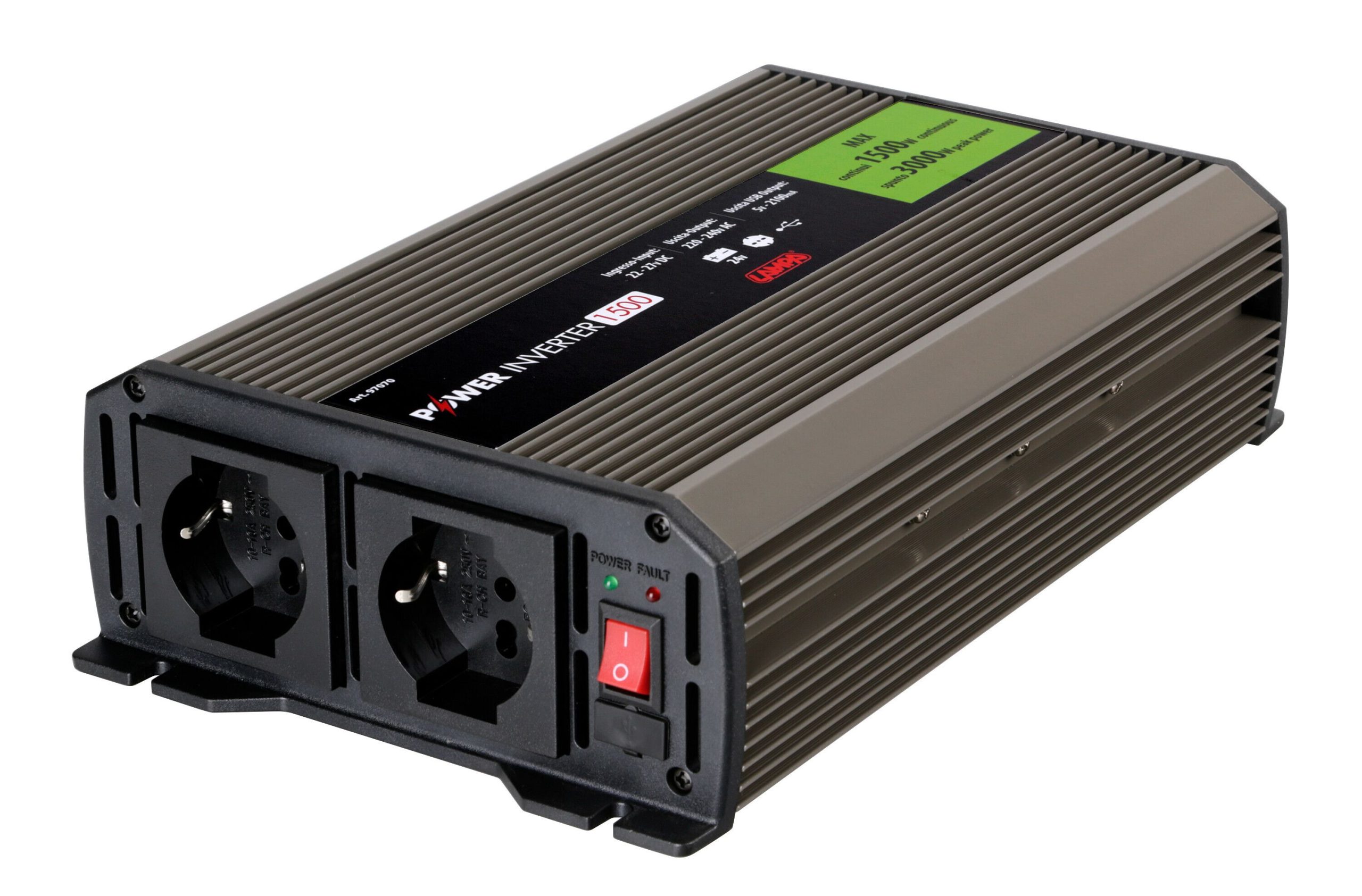 Power Inverter 1500, trasformatore 24V > 220V