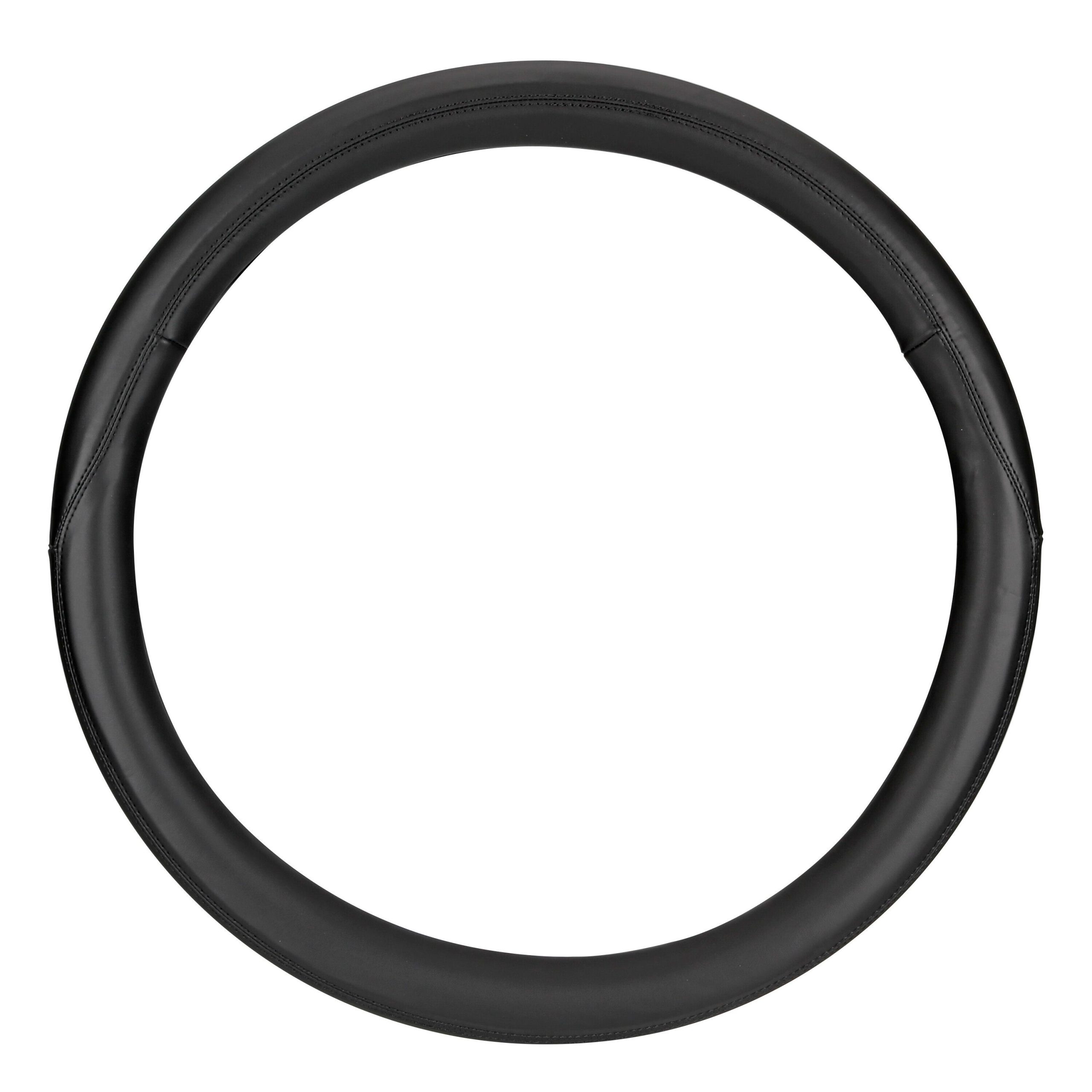 Club, coprivolante in vera pelle - L - Ø 46/48 cm - Nero