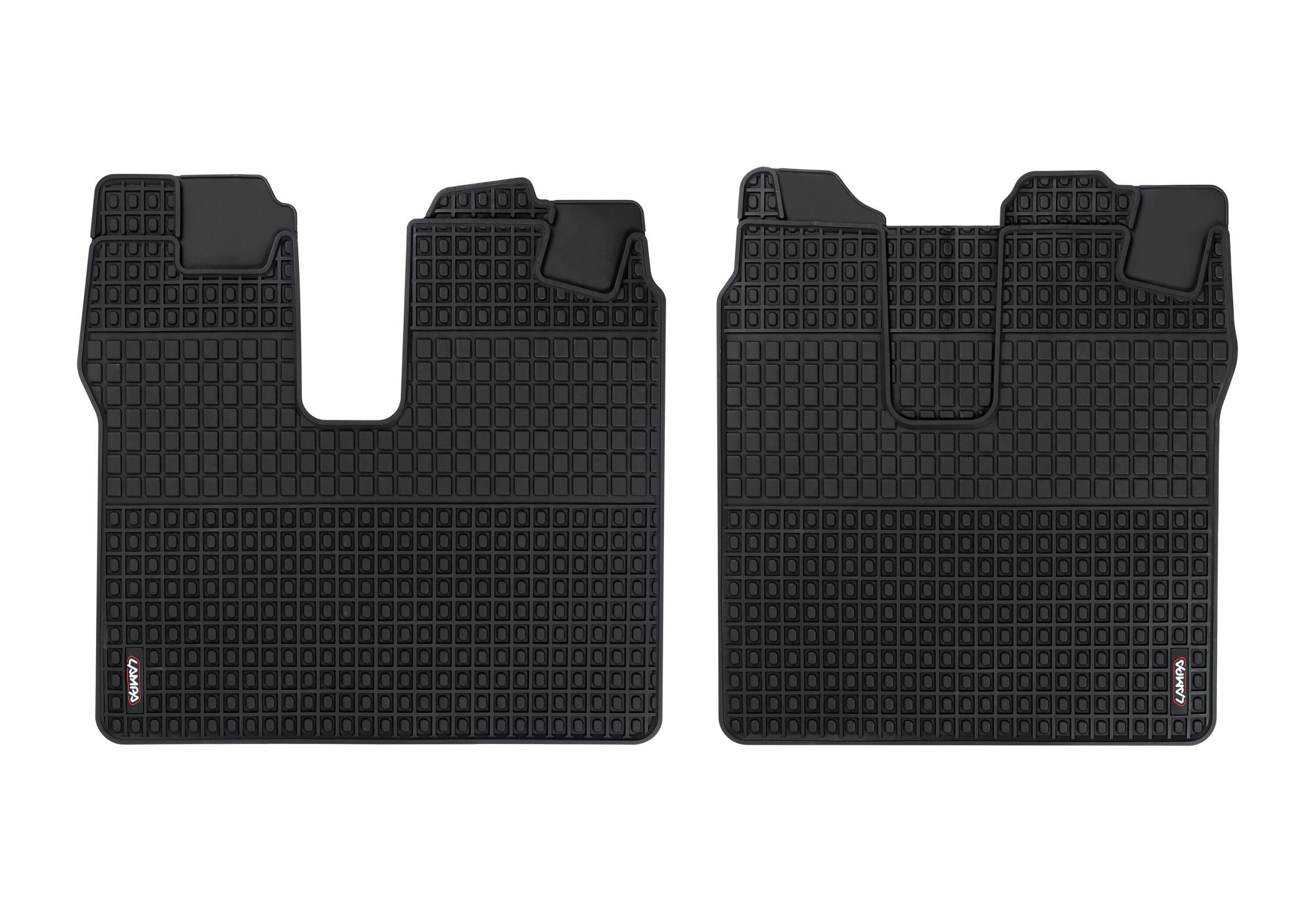 Coppia tappeti su misura in Eco Gomma - compatibile per Man TGA (03/99>05/10) - Man TGL (05/05>10/21) cabina L/XL - Man TGM (10/05>10/21) cabina L/XL - Man TGX (09/07>10/21) - Man TGL (11/21>) cabina