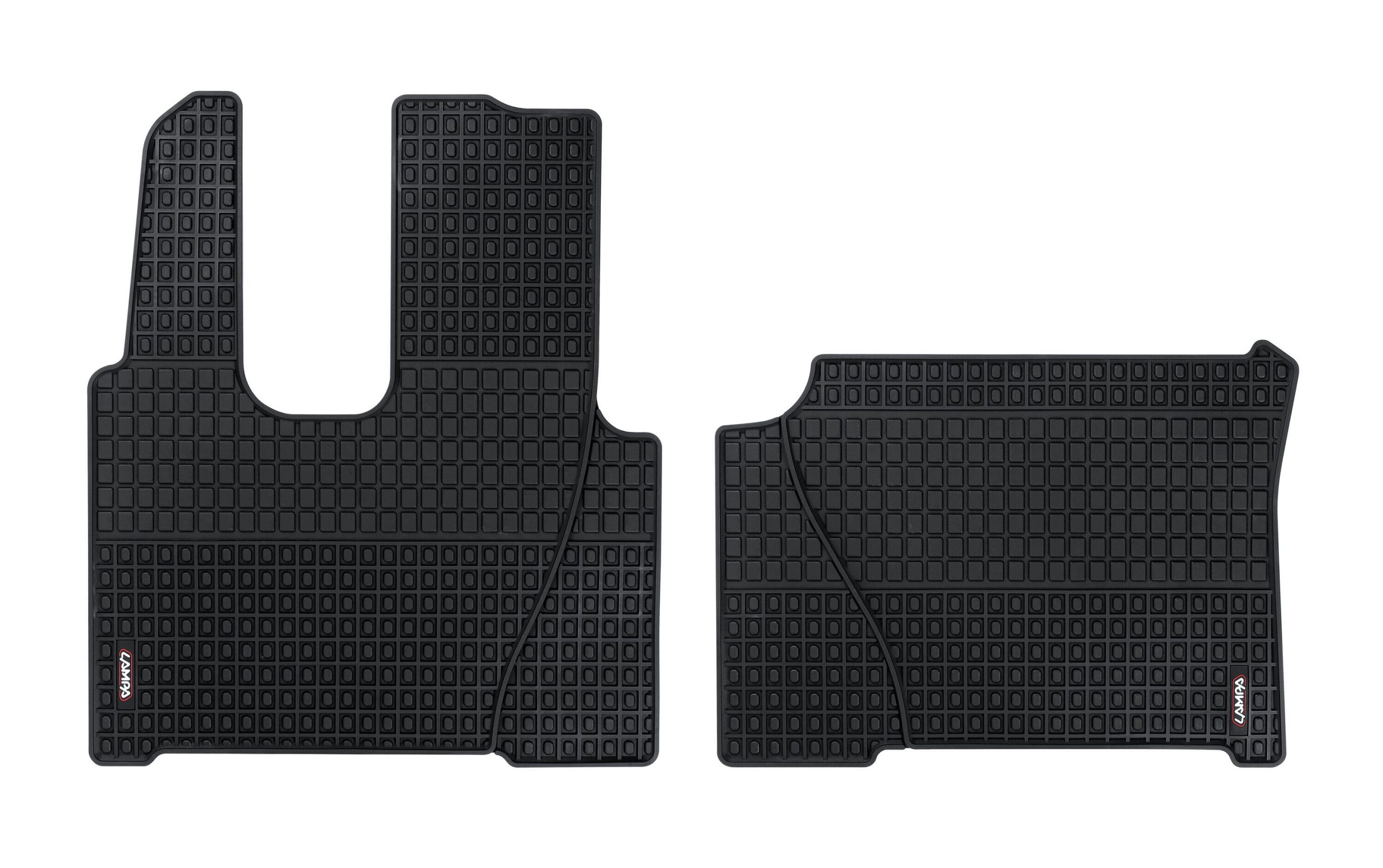 Coppia tappeti su misura in Eco Gomma - compatibile per Mercedes Actros MP4 (09/11>09/19) - Mercedes Antos (09/12>) - Mercedes Actros MP5 (10/19>) - Mercedes Actros MP5 L (11/21>) - Mercedes Actros L