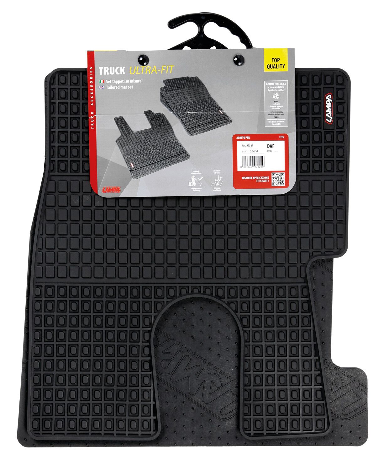 Coppia tappeti su misura in Eco Gomma - compatibile per Daf XF 106 (10/12>05/21) - Image 3