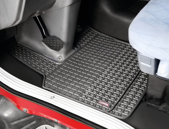 Coppia tappeti su misura in Eco Gomma - compatibile per Scania G Serie 5 (03/04>08/09) - Scania G Serie 6 (09/09>08/13) - Scania G Serie 6 - Streamline (09/13>12/17) - Scania L Serie 4 (02/95>09/04) - Image 3