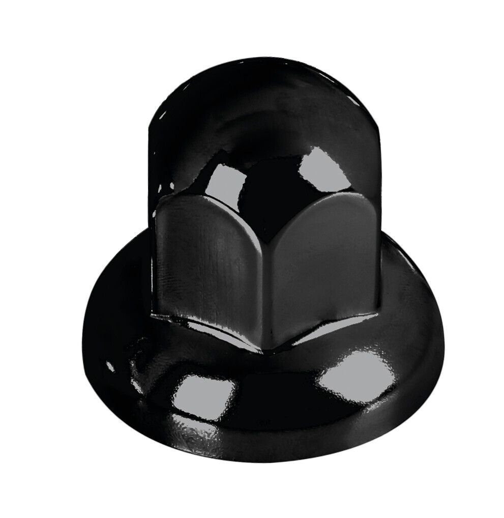 Dome, Set 40 copribulloni testa tonda in acciaio inox - Ø 33 mm - Nero