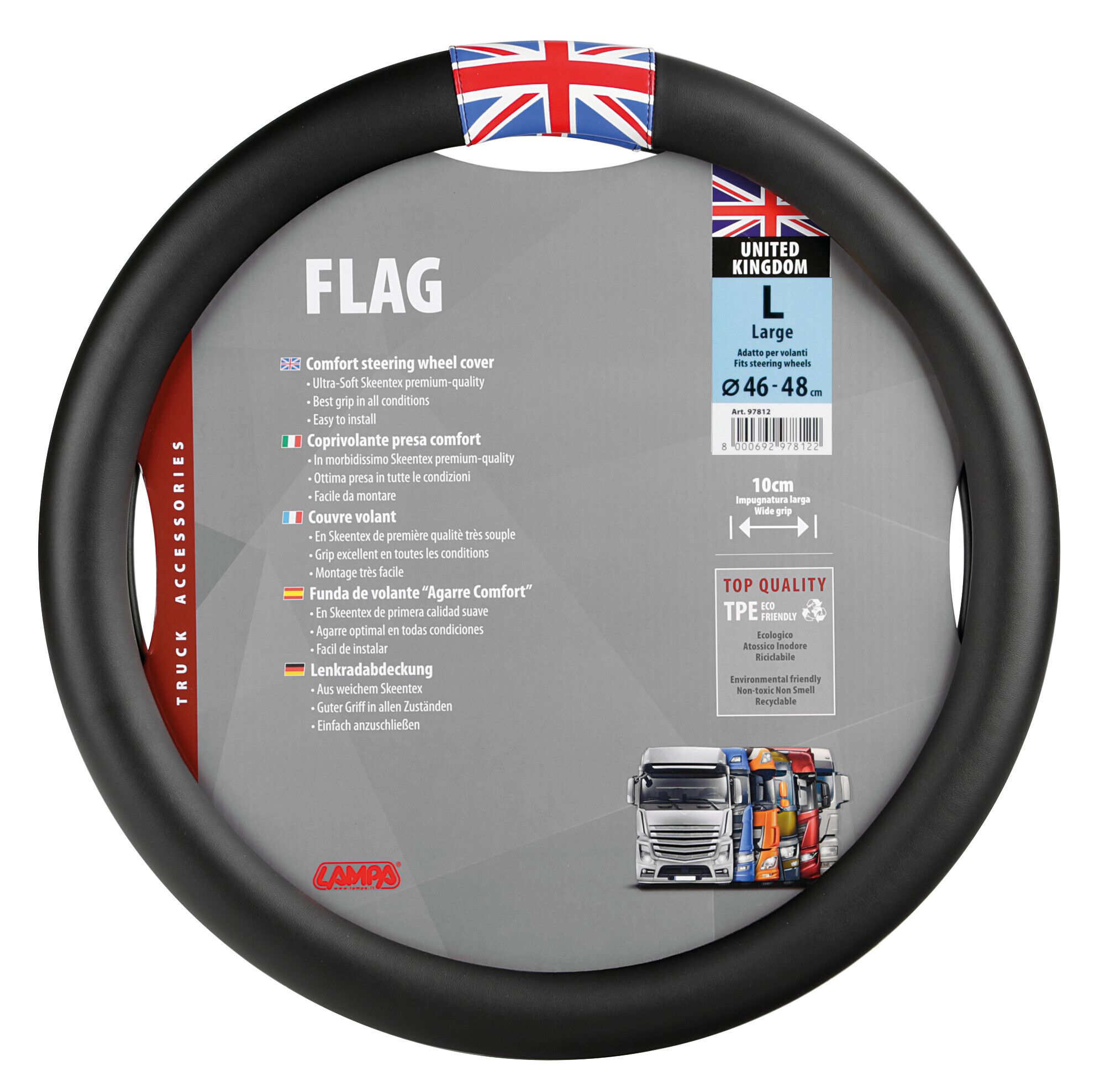 Flag UK, coprivolante in Skeentex - L - Ø 46/48 cm