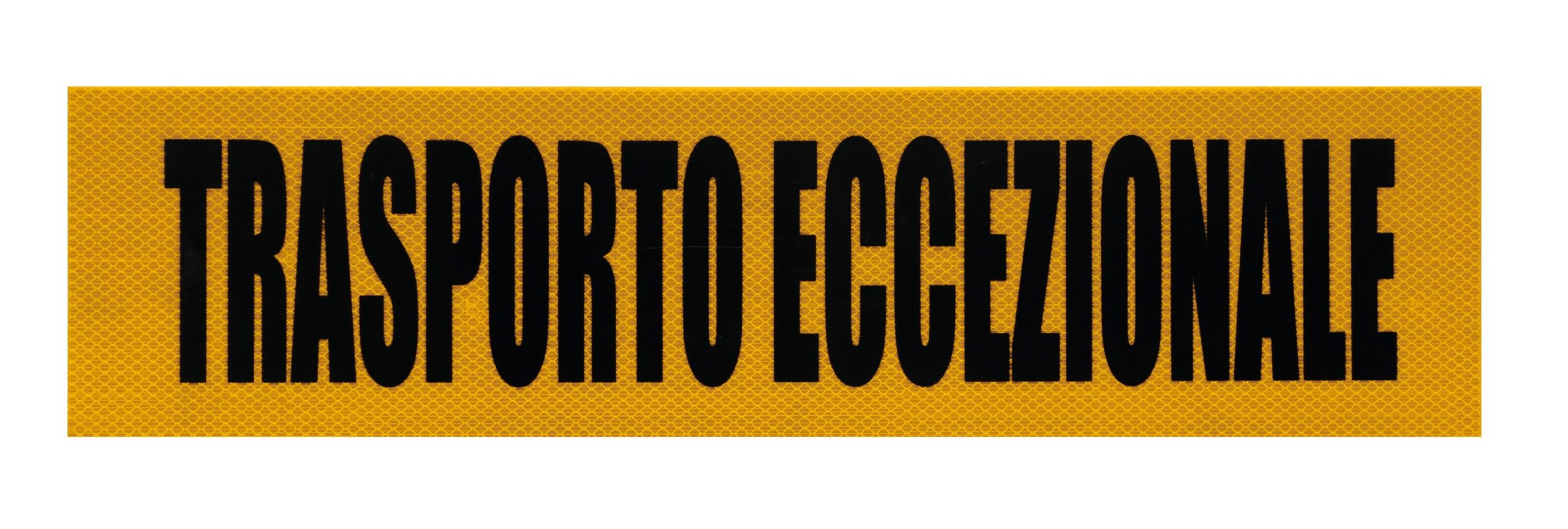 Pannello catarifrangente trasporto eccezionale - 600x150 mm