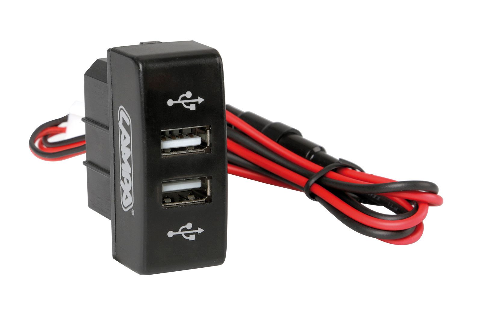 Original-Fit, doppia presa USB, 12/24V, compatibile con Mercedes
