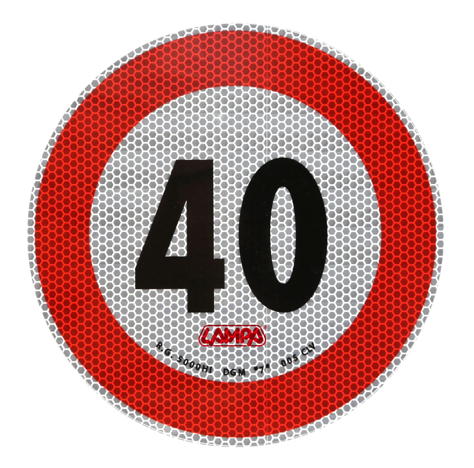 Contrassegno limite velocità - 40 Km/h