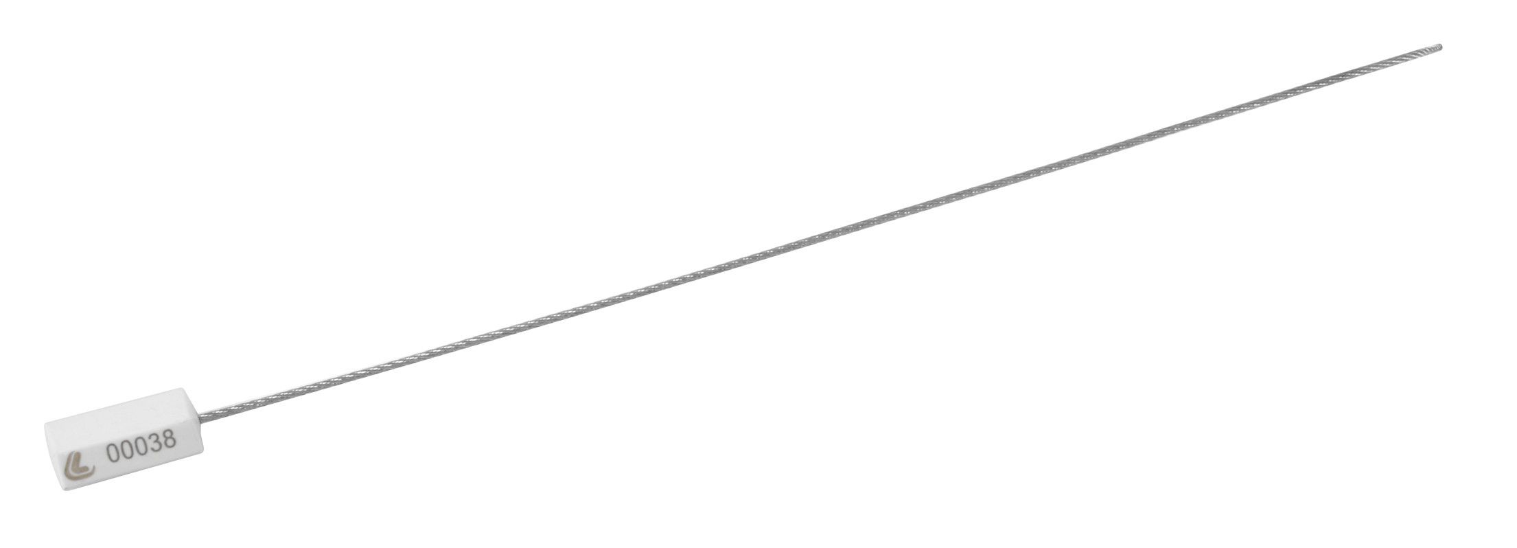 Set 10 Sigilli di sicurezza, testa in abs, cavo acciaio