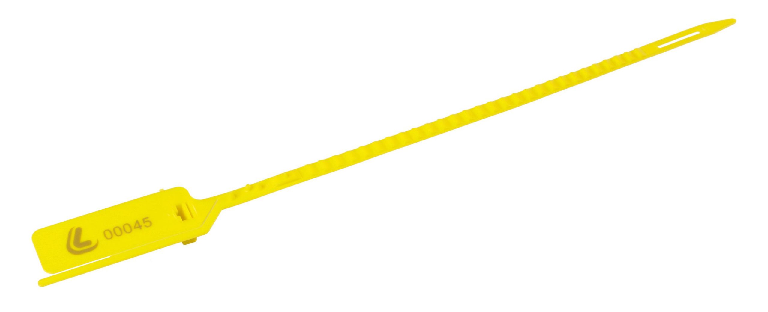 Set 10 Sigilli di sicurezza, in polipropiline, piatti, zigrinati