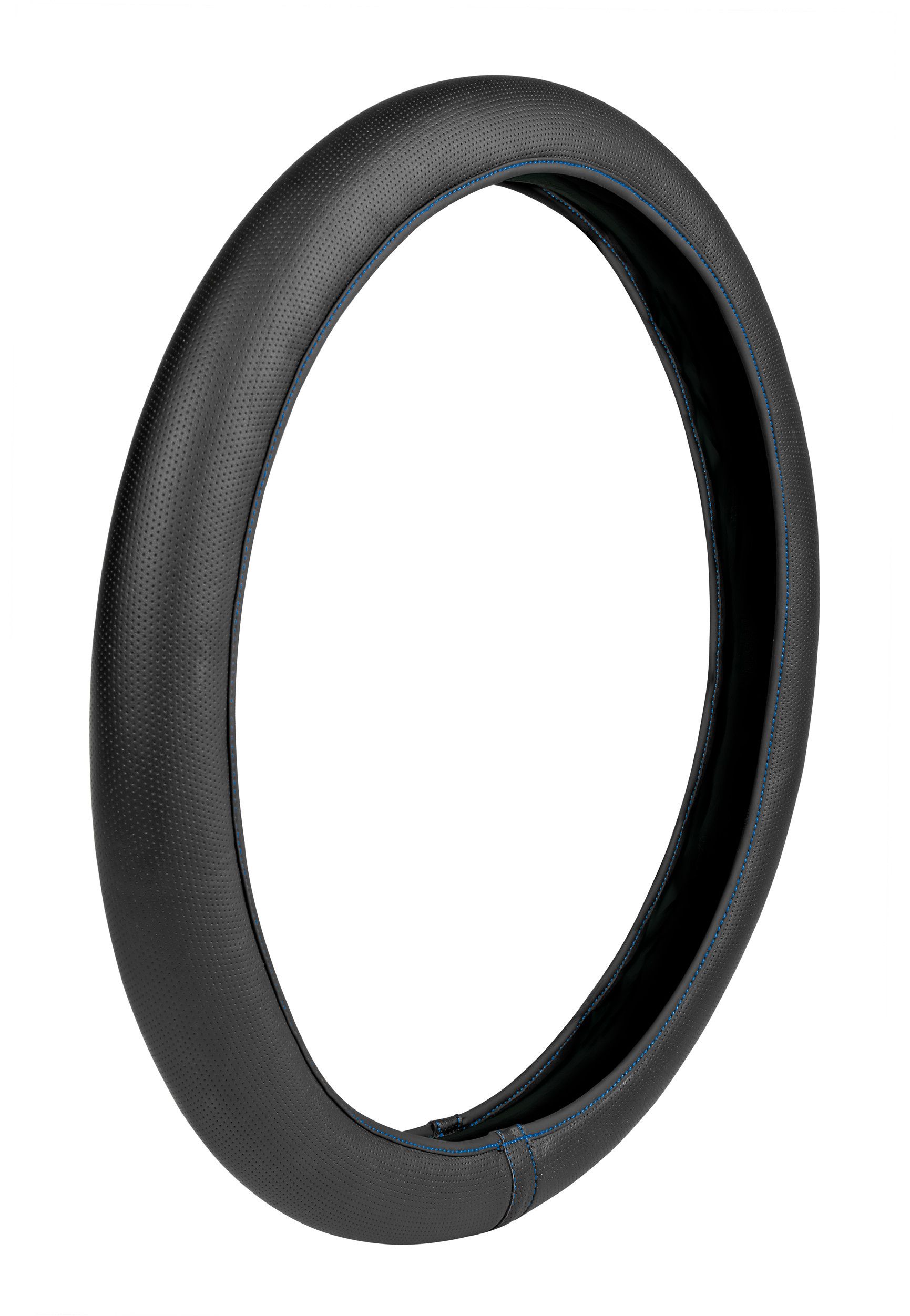 Skin-Cover, coprivolante elasticizzato in Skeentex - Nero/Blu - S - Ø 42/44 cm