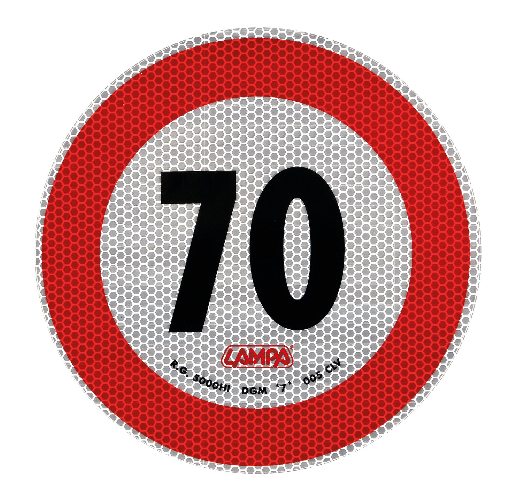 Contrassegno limite velocità - 70 Km/h