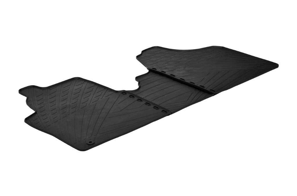 Set tappeti su misura in gomma - compatibile per Citroen Jumpy (01/07>03/16) - Fiat Scudo (01/07>04/16) - Peugeot Expert (01/07>03/16)
