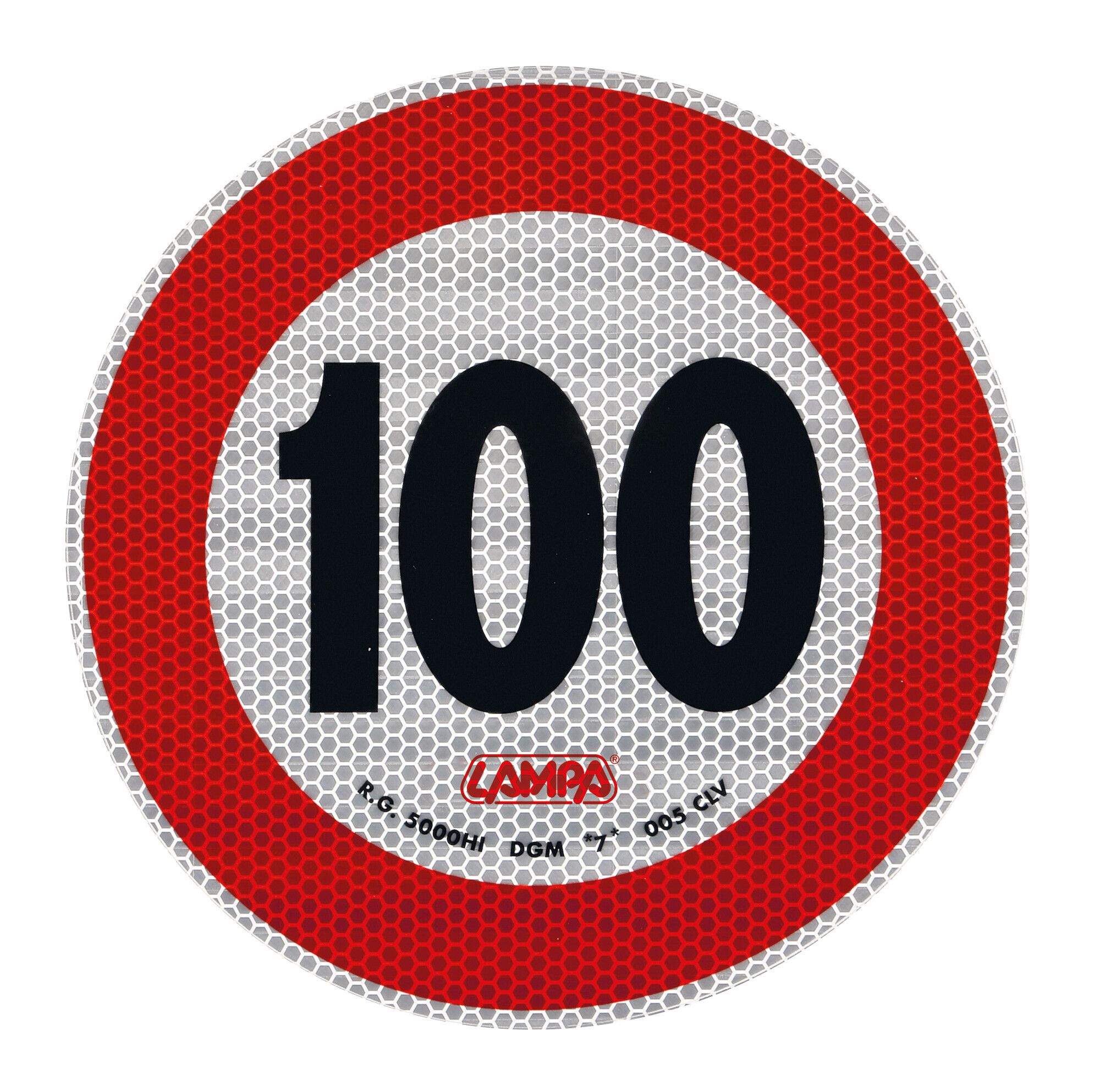 Contrassegno limite velocità - 100 Km/h