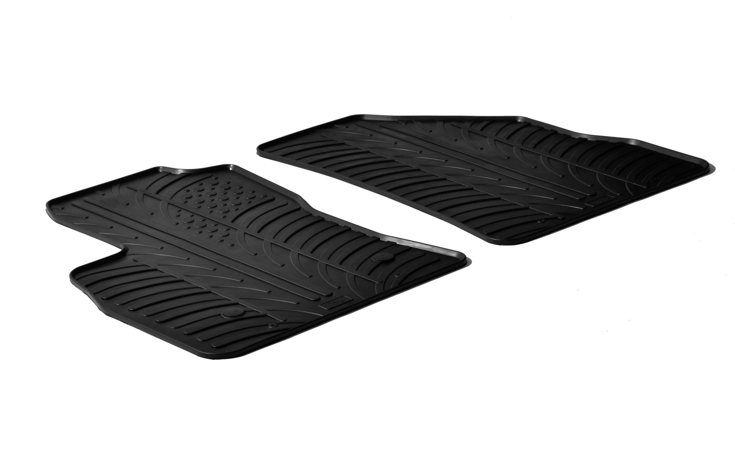 Set tappeti su misura in gomma - compatibile per Fiat Doblò Cargo (01/10>07/22) - Opel Combo Cargo (04/12>08/18)