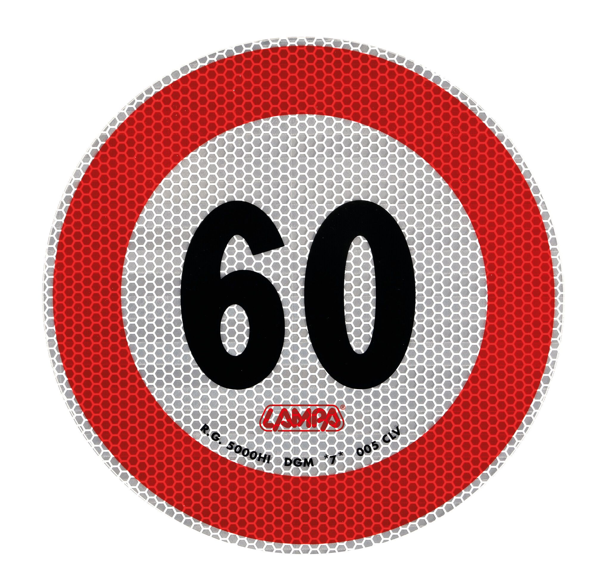 Contrassegno limite velocità - 60 Km/h