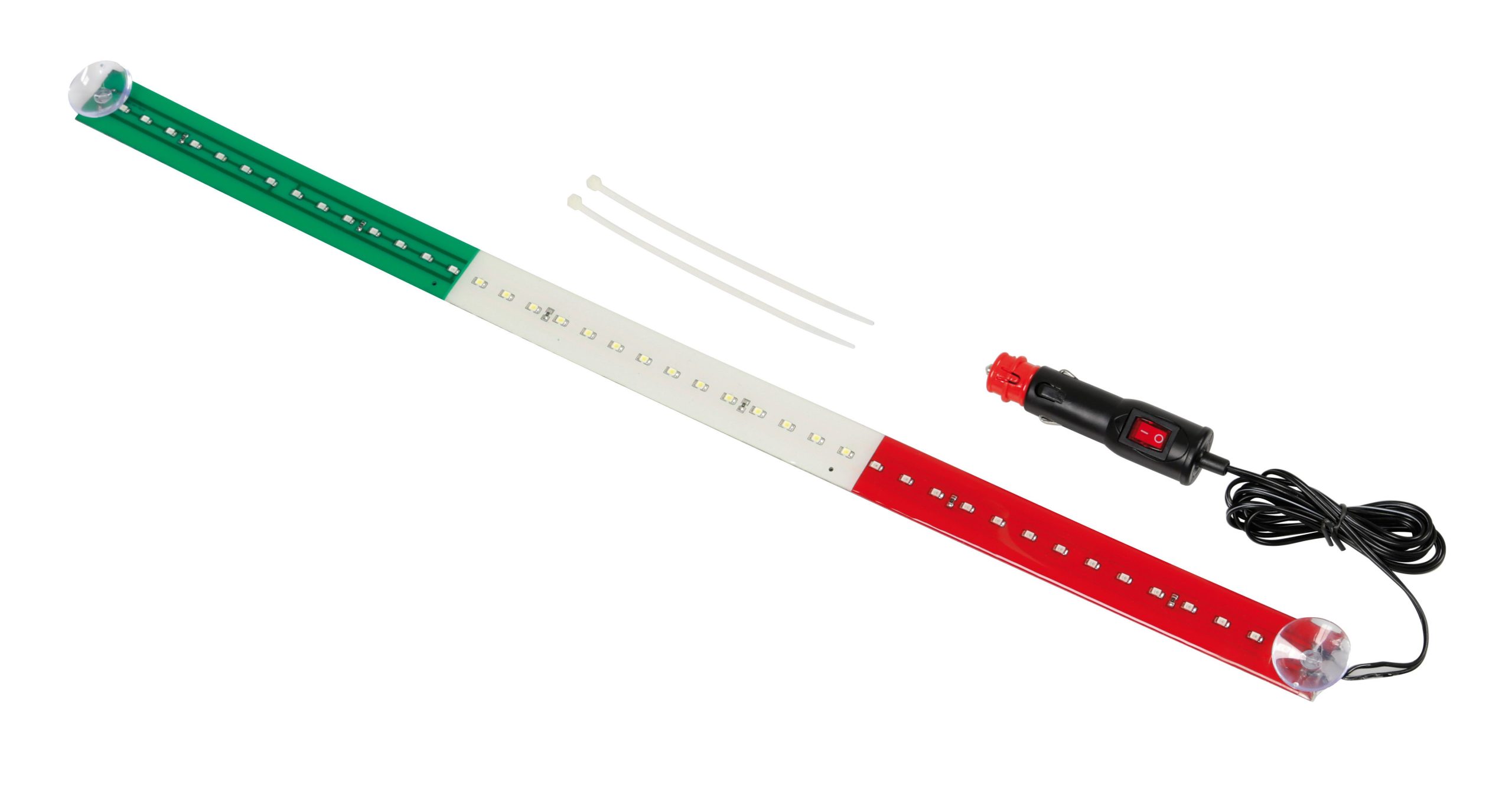 Bandiera luminosa 60 cm, 42 Led, 24V - Italia