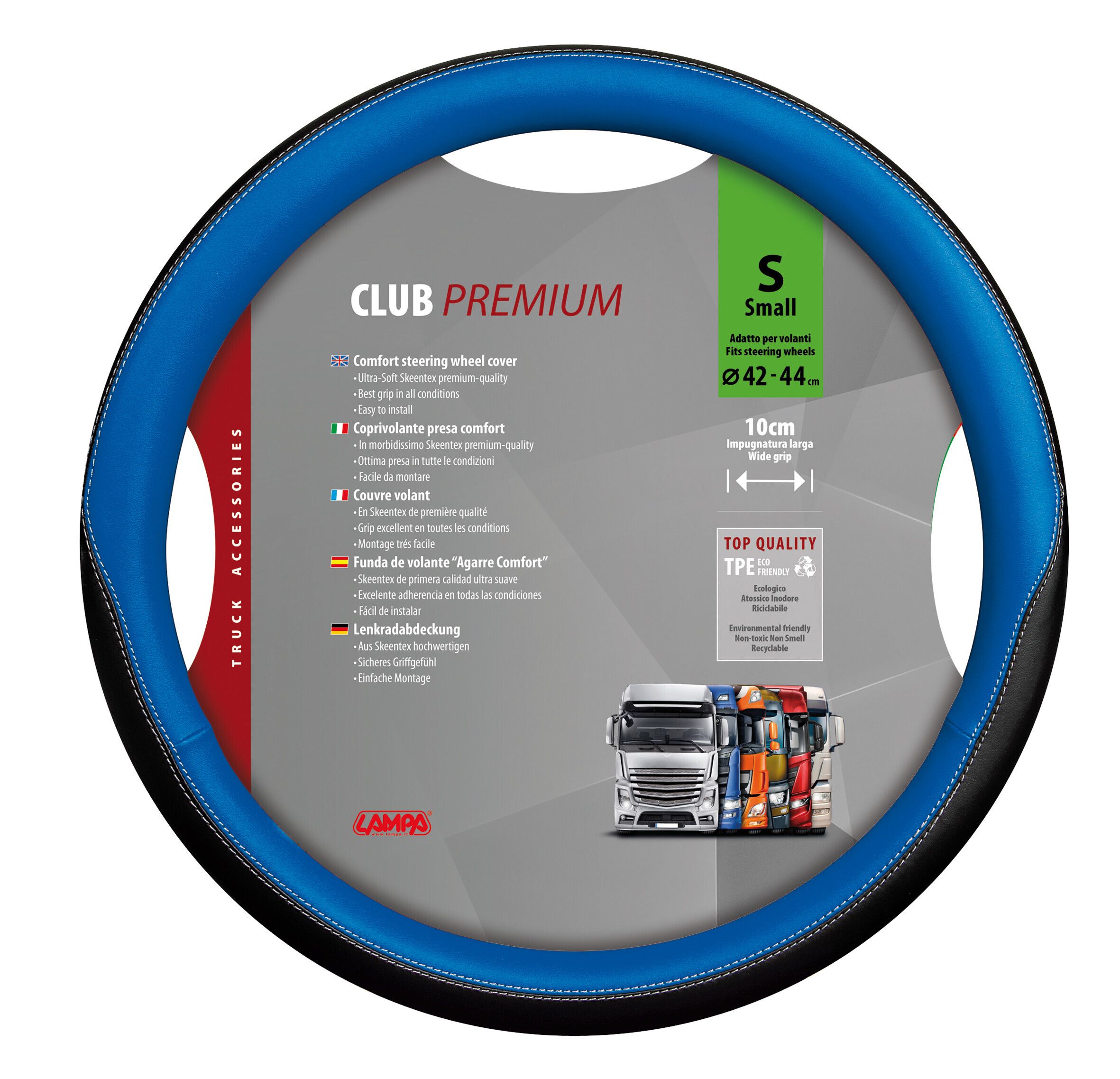Club, coprivolante in Skeentex - S - Ø 42/44 cm - Blu