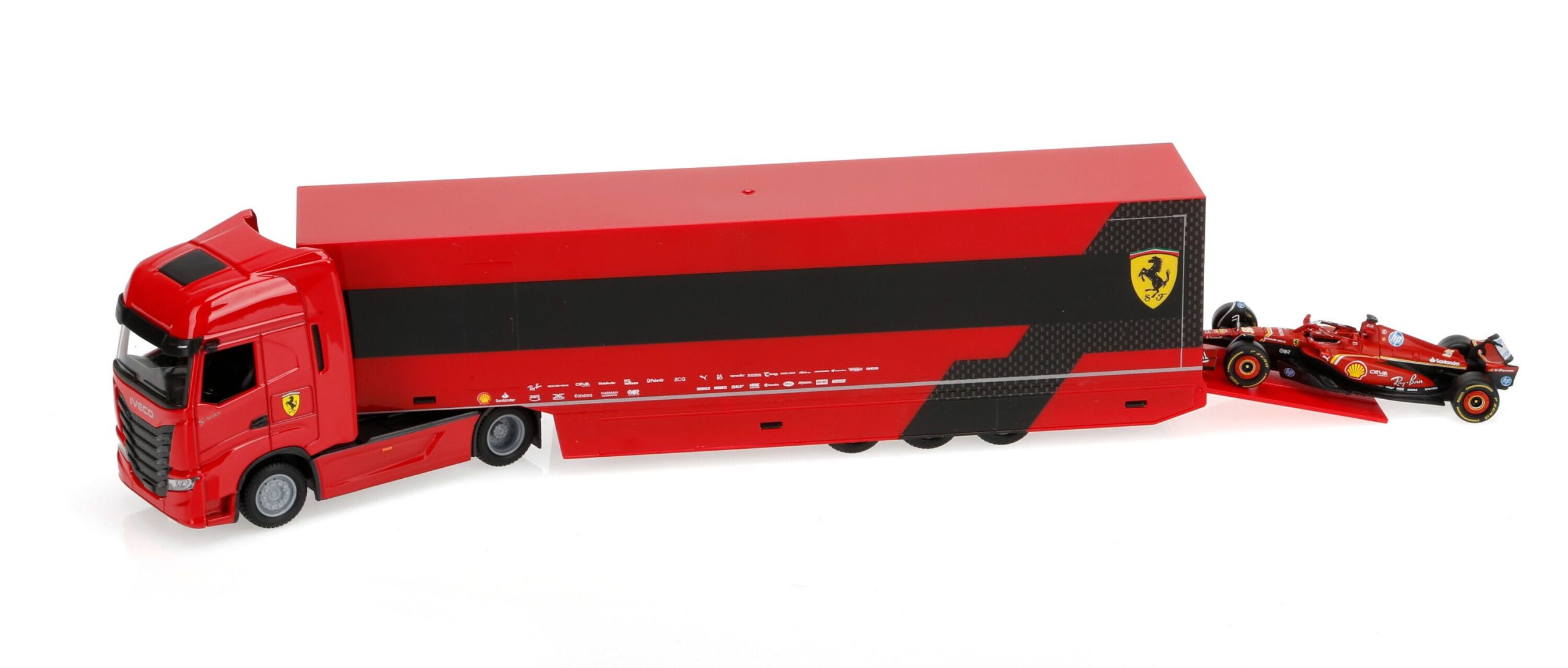 Iveco S-Way 570 Ferrari Racing Leclerc, Burago, scala 1:43