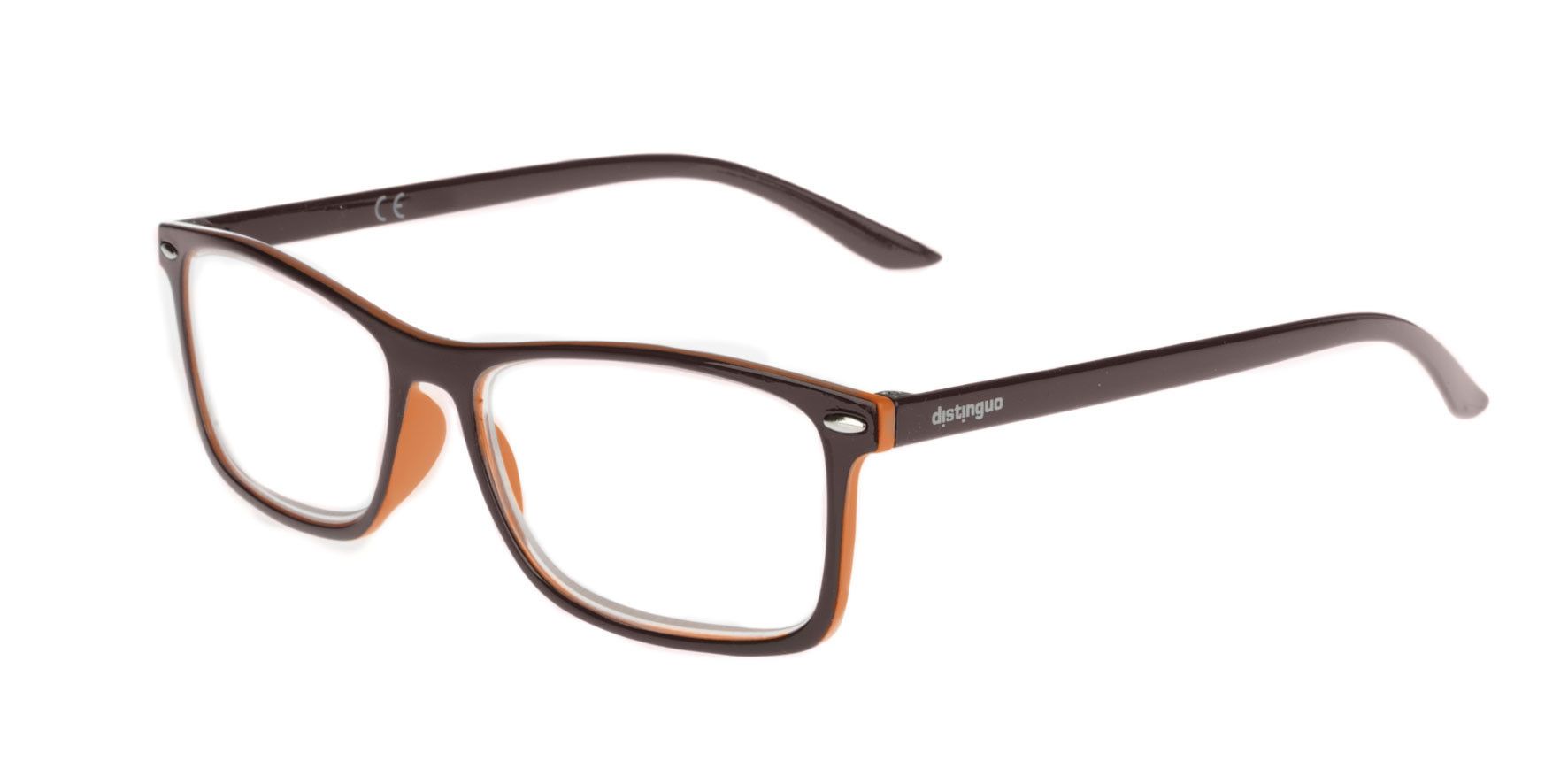 Raffaello, occhiali da lettura - Ricarica singola gradazione - +2.5 - Marrone/Arancio