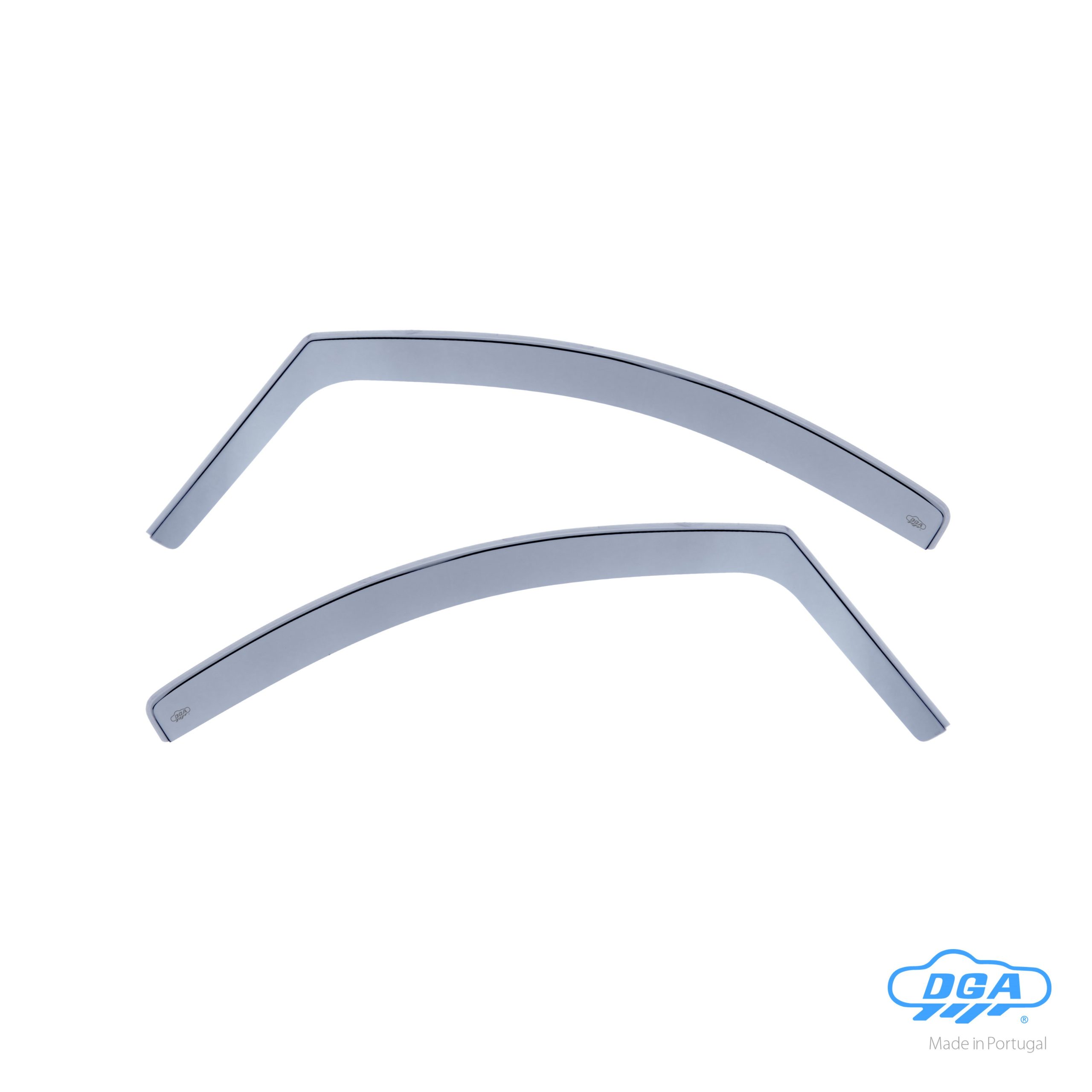 Set deflettori aria anteriori ad incastro, tipo lungo - compatibile per Fiat Fiorino (11/07>) - Fiat Qubo 5p (09/08>05/20)