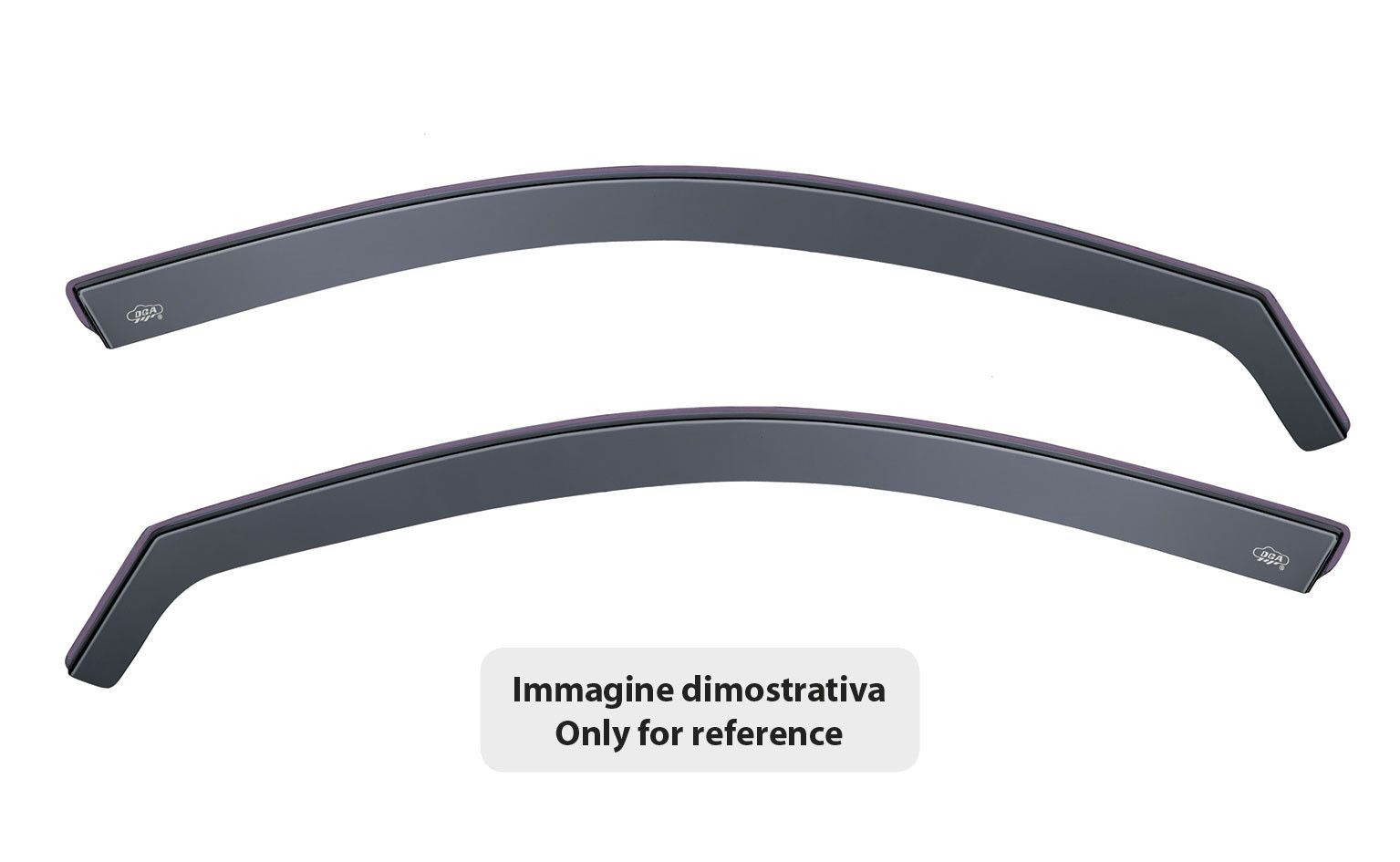 Set deflettori aria anteriori ad incastro, tipo lungo - compatibile per Mercedes Classe B (05/05>09/11)