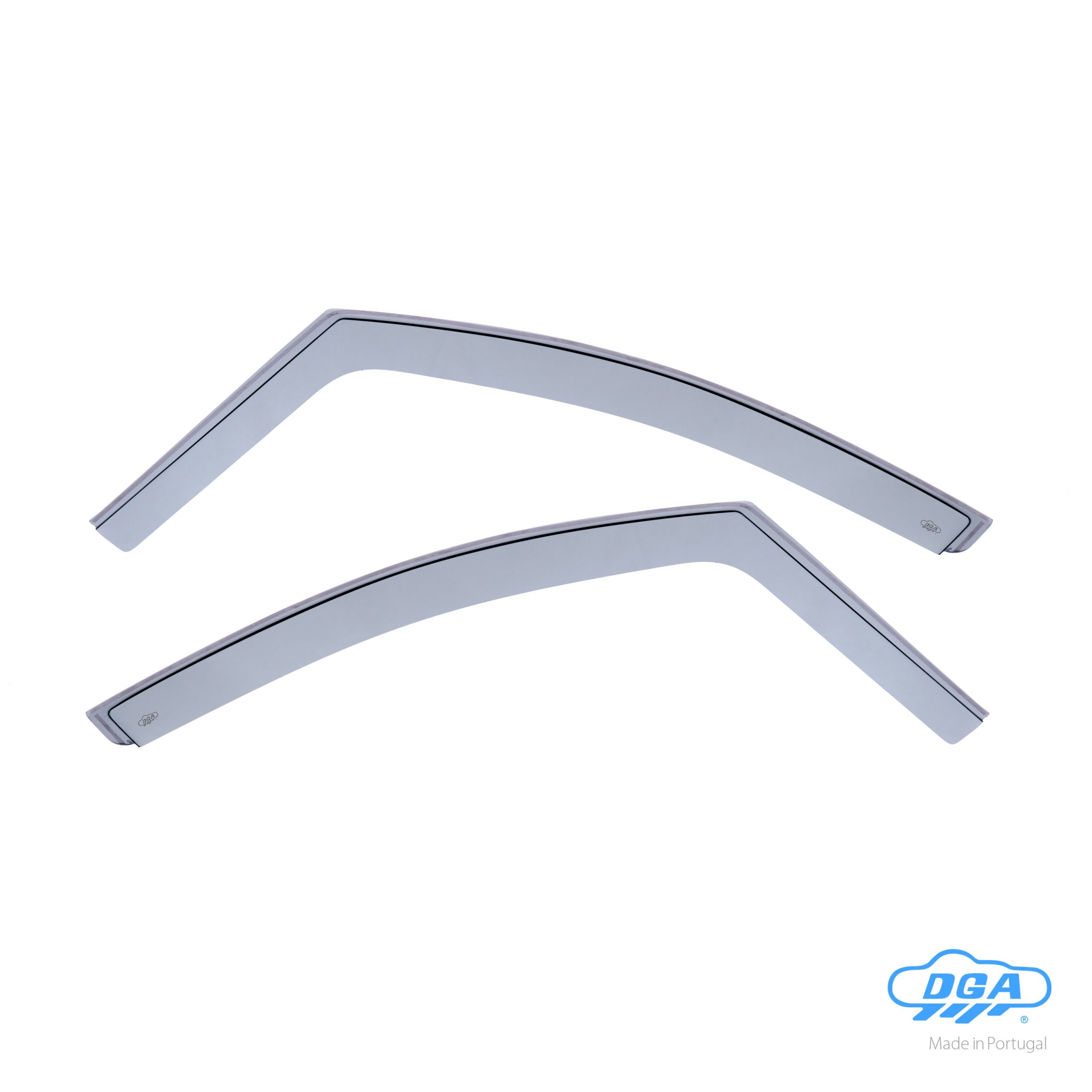 Set deflettori aria anteriori ad incastro, tipo lungo - compatibile per Peugeot 208 5p (04/12>10/19)