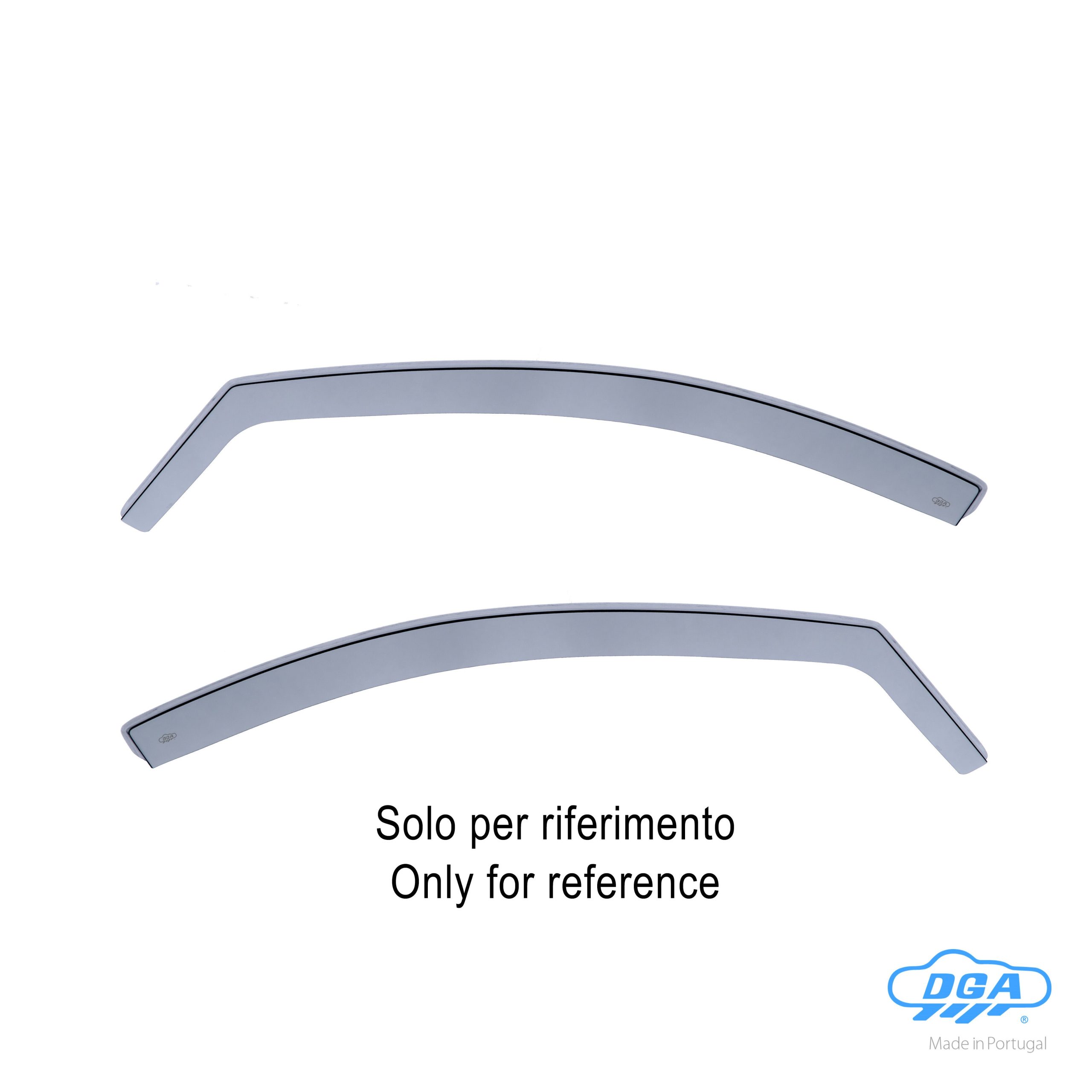 Set deflettori aria anteriori ad incastro, tipo lungo - compatibile per Skoda Octavia Wagon (05/13>05/20)
