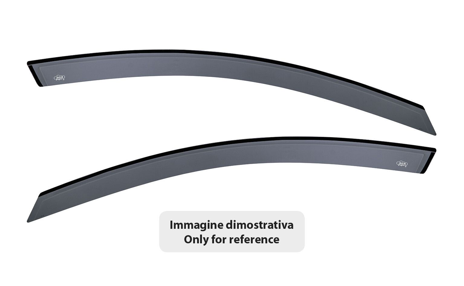 Set deflettori aria anteriori ad incastro, tipo lungo - compatibile per Suzuki Swift 5p (05/17>02/24)
