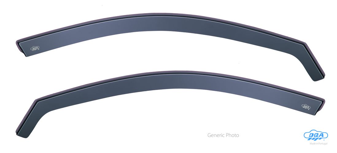 Set deflettori aria anteriori ad incastro, tipo lungo - compatibile per Smart Forfour (04/04>12/06)