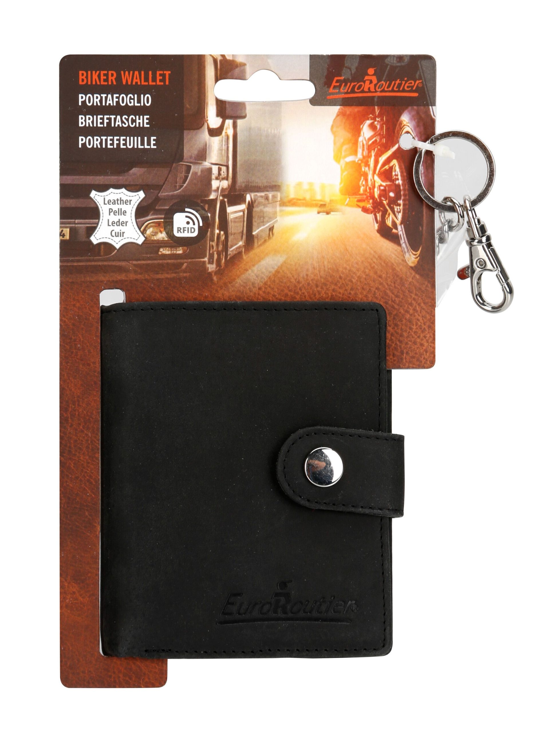 Biker wallet, portafoglio - Nero - Image 5