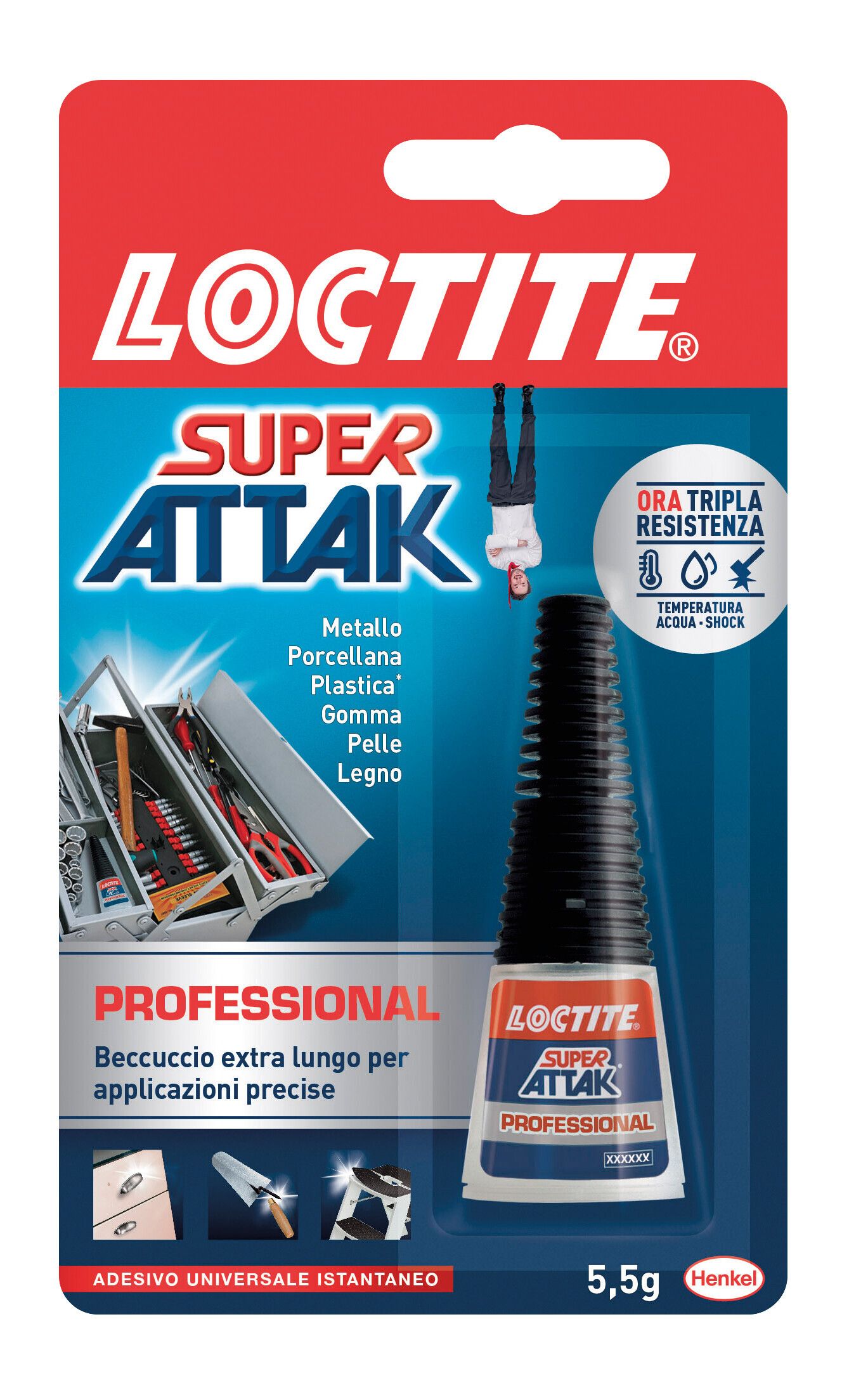 Loctite Super Attak Professional, 5,5 g - Conf. singola