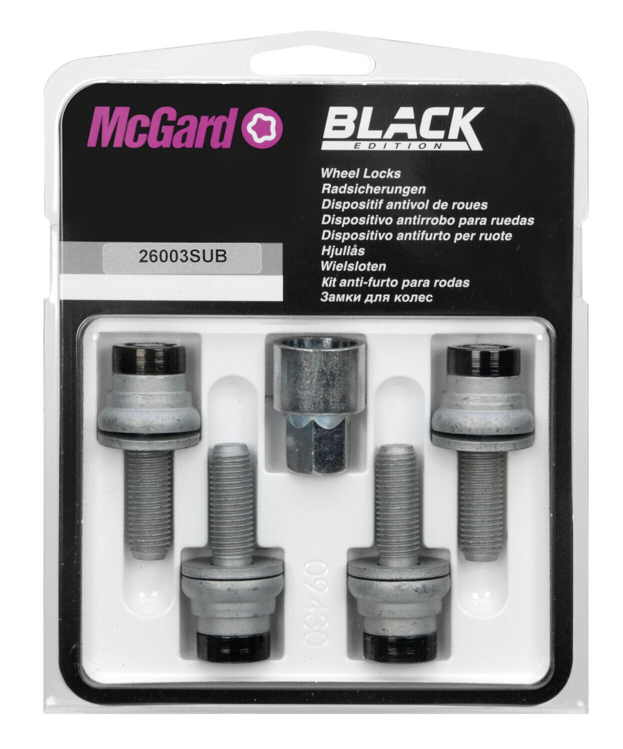 Bulloni piatti con rondella, kit 4 pz - Black Edition - D040