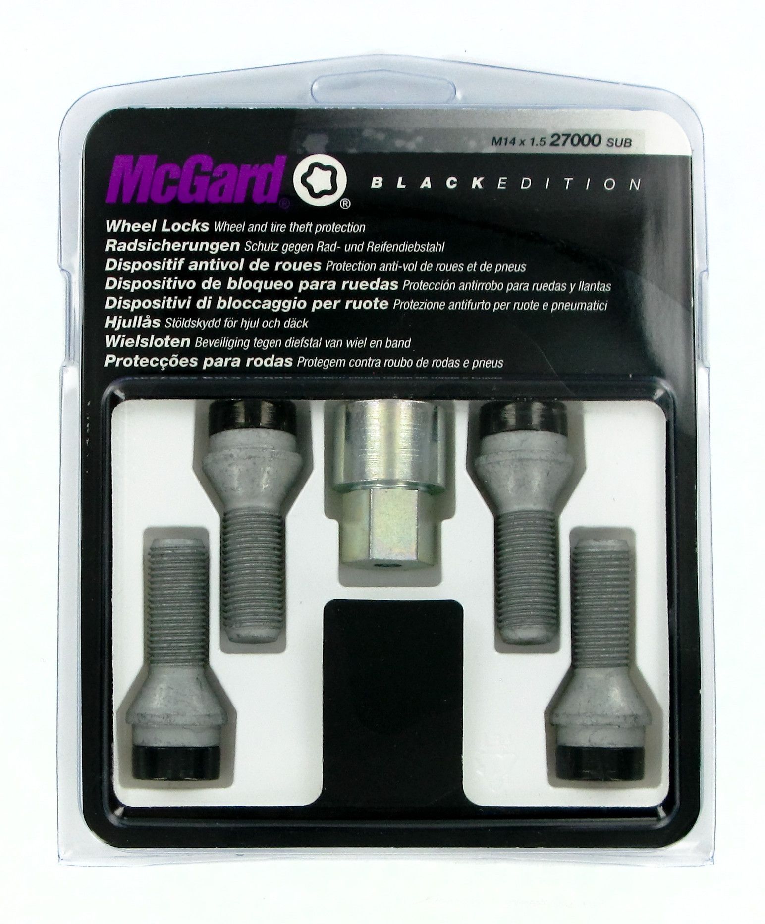 Bulloni conici, kit 4 pz - Black Edition - A350
