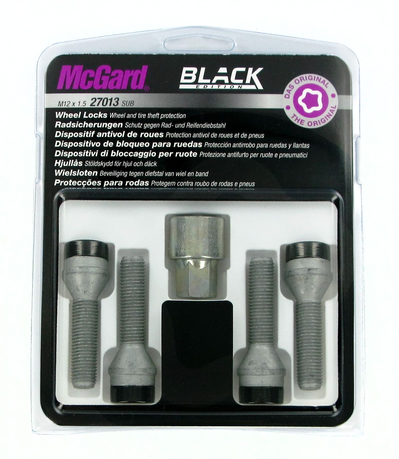 Bulloni conici, kit 4 pz - Black Edition - A170